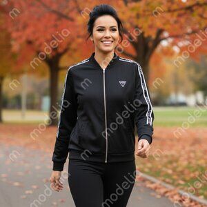 Guess track athletic jacket